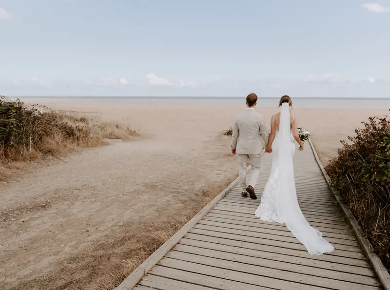 Wedding near the beach Suffolk