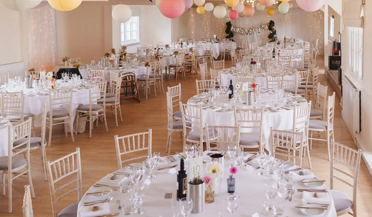 Thorpeness grand ballroom wedding breakfast and reception
