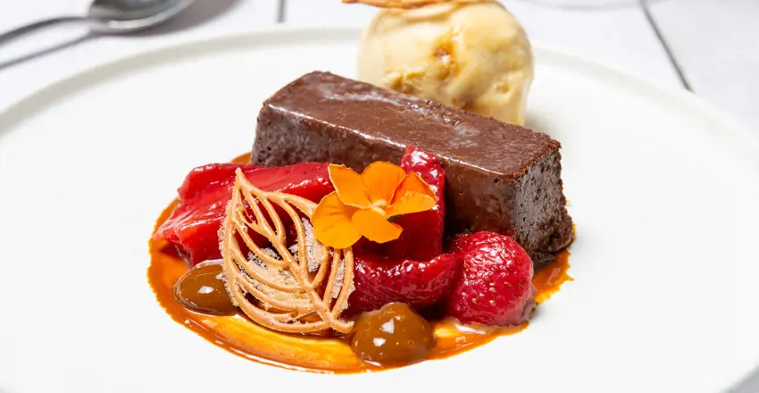 White Lion, Chocolate Marquis dessert